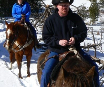 Co;orado Dude Ranch Sundance Winter Horseback Ride