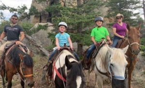 Family Dude Ranch Horseback Trail Riding Adventure 