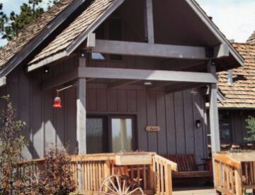 A view of Apache suite's entrance and porch.