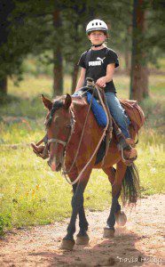 Girl on a horse