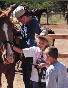 Kids meet their horses for the week