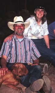 Dude ranch dog and family