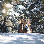Colorado due ranch winter riding