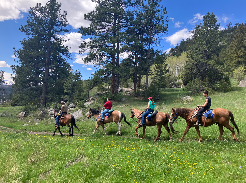 trail ride at sundance trail guest ranch